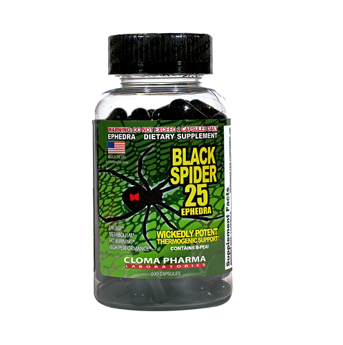 Cloba Pharma Black Spider 100cap |Fat Burner